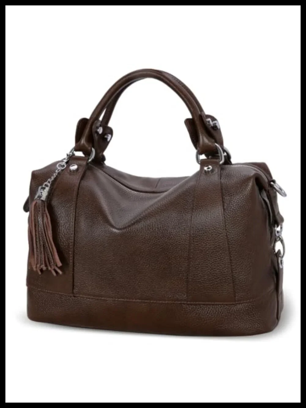 Genuine Leather Satchel Tote Handbag Crossbody Shoulder Purse Women